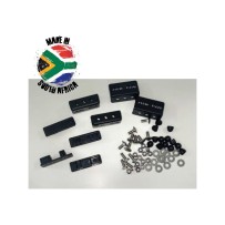 Pieds pour barres de toit 40mm Alu-Cab noir – Accessoire 4x4 solide